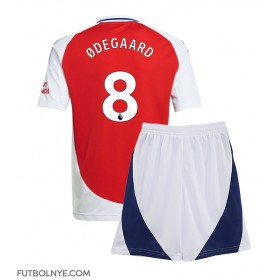 Camiseta Arsenal Martin Odegaard #8 Primera Equipación para niños 2024-25 manga corta (+ pantalones cortos)